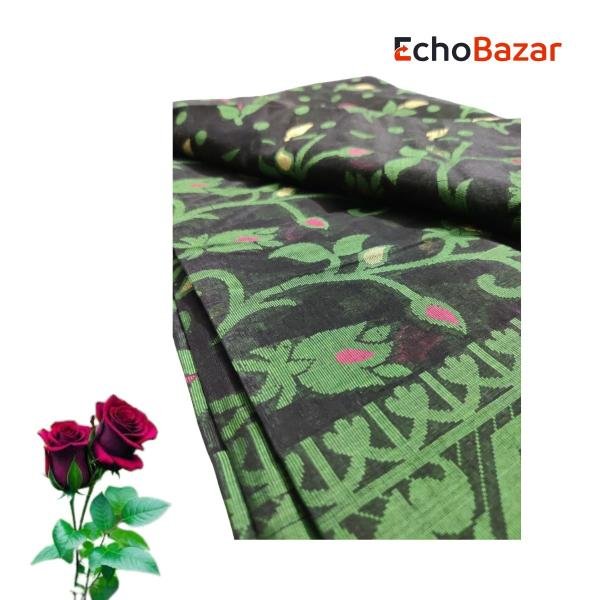 হাফ সিল্ক জামদানি শাড়ি – Half Silk Zamdani Saree