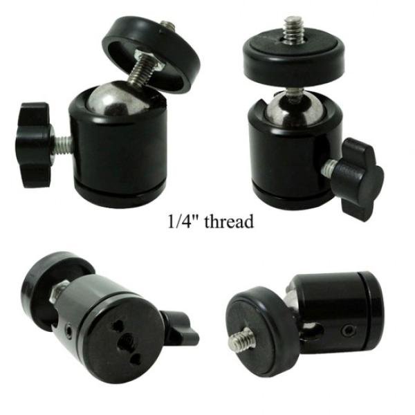 Mini Ball Head 1/4" Screw 360 Degree Aluminium Alloy