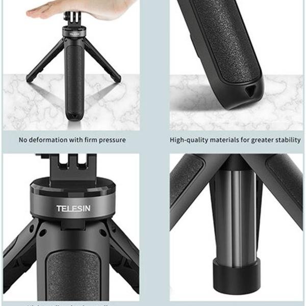 Telesin Mini Tripod & Selfie Stick for Action Camera