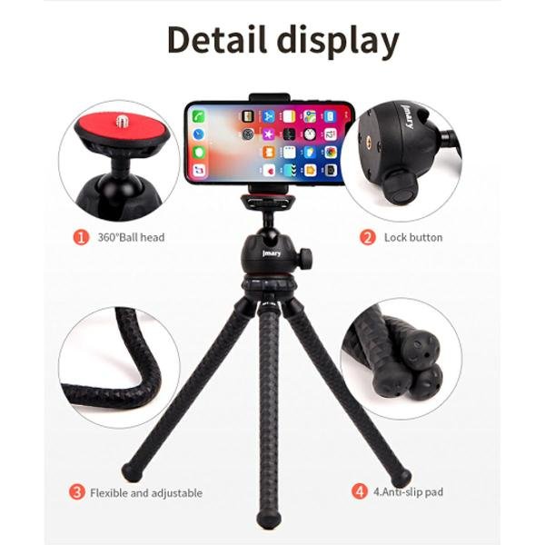Jmary MT-25 Flexible Octopus Tripod for Phone Camera stand