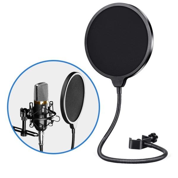 Double Layer Record Studio Microphone Mic Wind Screen Pop Filter Shield