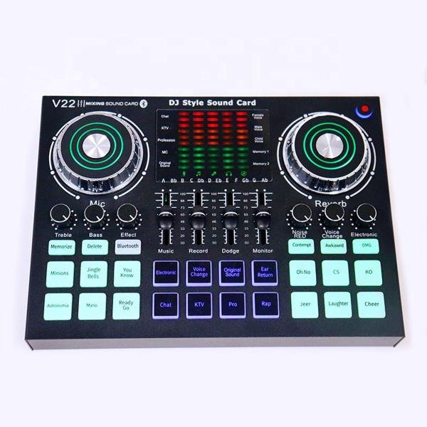 V22 Professional Quality DJ Style Sound Card Home Studio