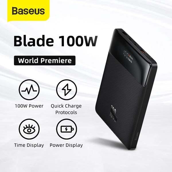 Baseus 100W Power Bank 20000mAh Type C PD Fast Charging Powerbank