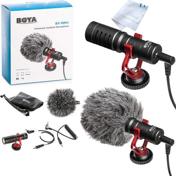 BOYA BY-MM1 Cardioid Condenser On Camera Video Microphone