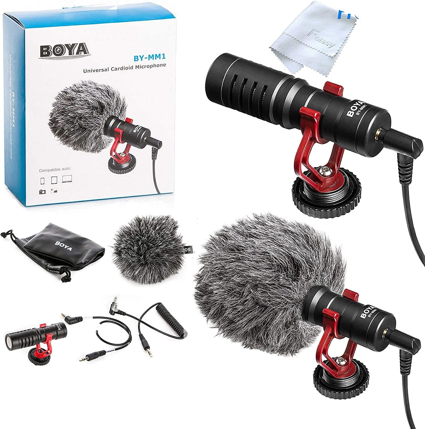 BOYA BY-MM1 Cardioid Condenser On Camera Video Microphone