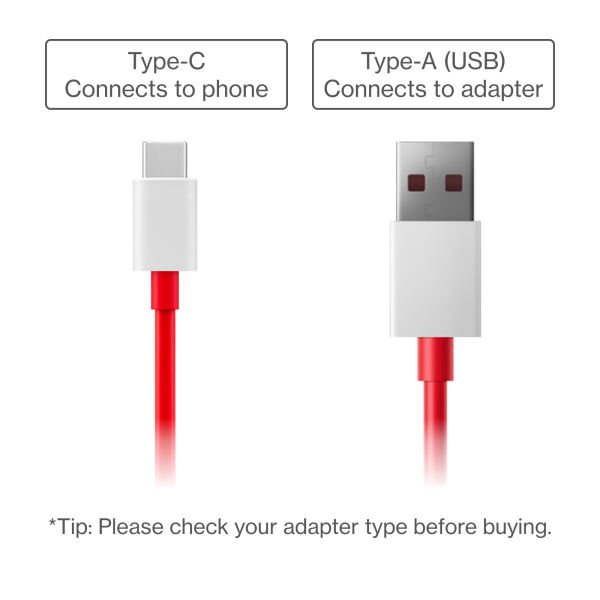 OnePlus SUPERVOOC Type-A to Type-C Cable 100cm