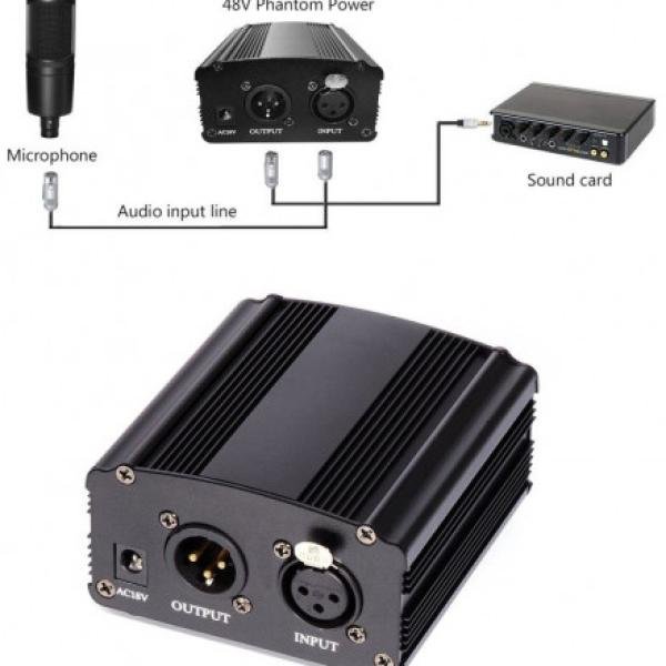 Phantom Power Supply 48V Phantom Power Supply For Condenser Microphones
