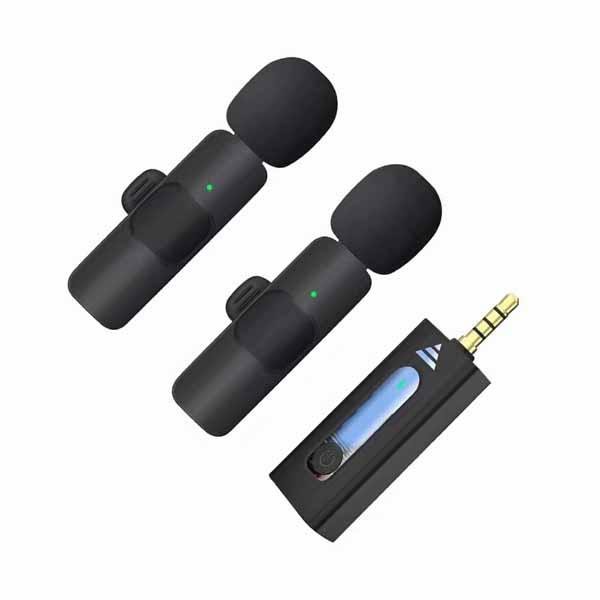 K35 Dual Wireless Microphone For 3.5mm