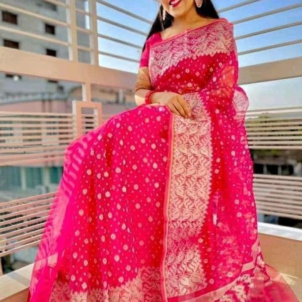Exclusive Premium Handloom Zari Jamdani