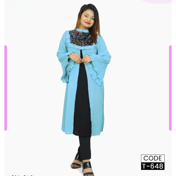 Stylish Women's Long Tops Trendy Casual & Party Wear