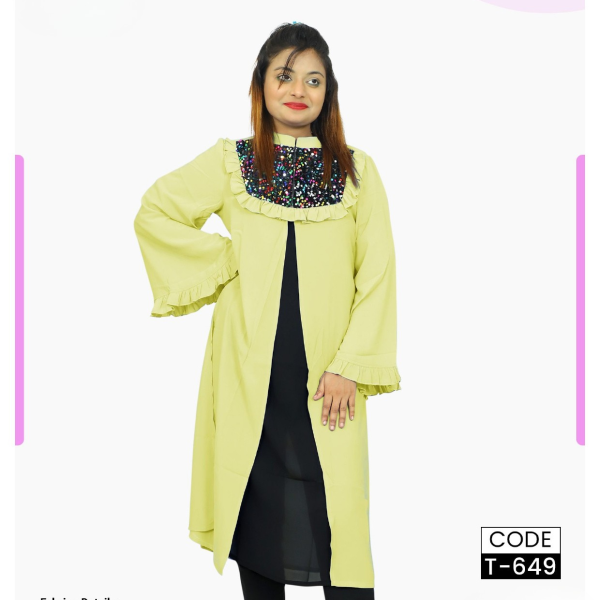 Stylish Women's Long Tops Trendy Casual & Party Wear