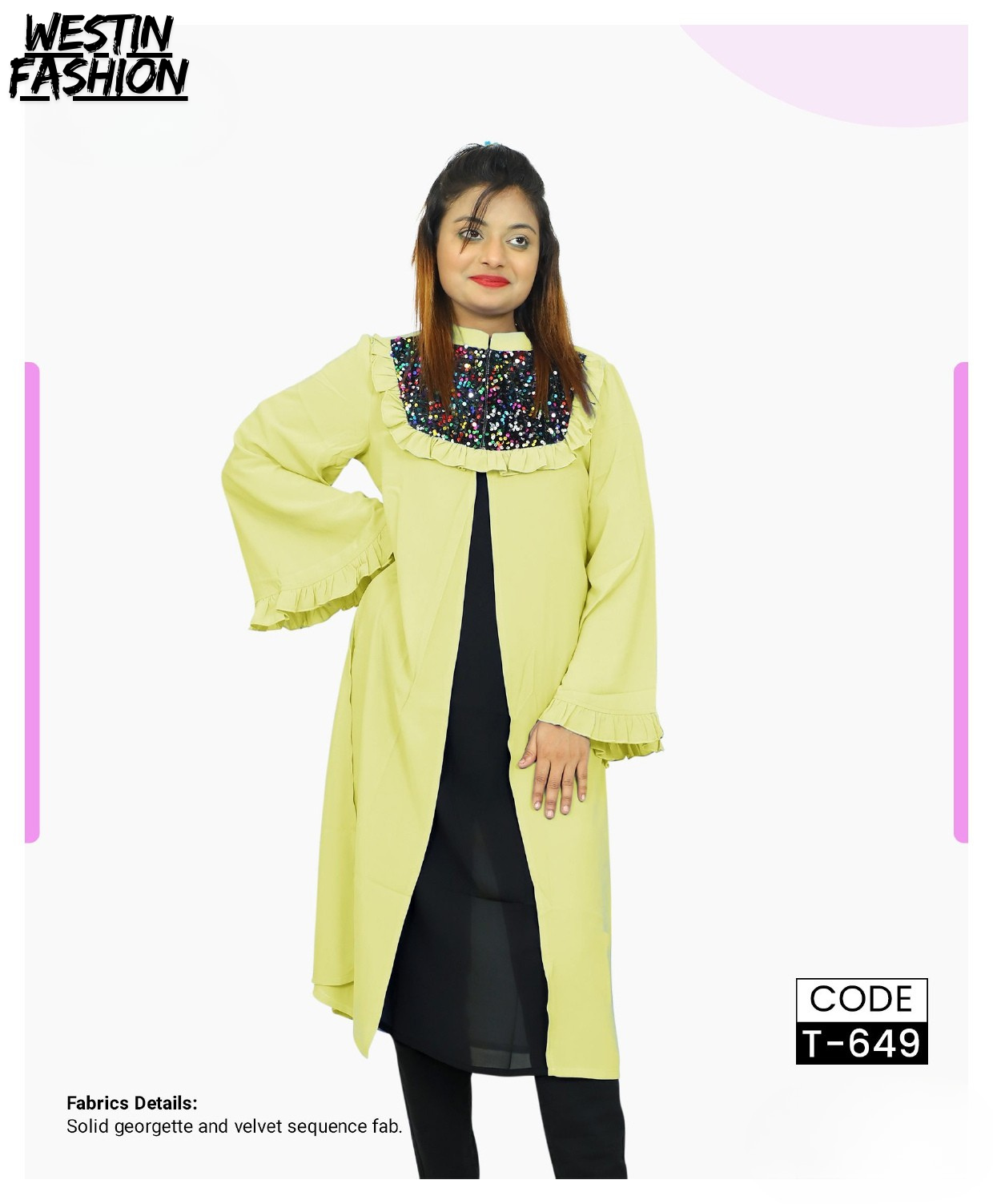Stylish Women's Long Tops Trendy Casual & Party Wear