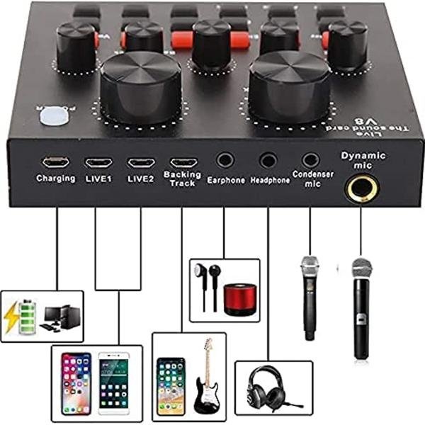 V8 Live Sudio Sound Card